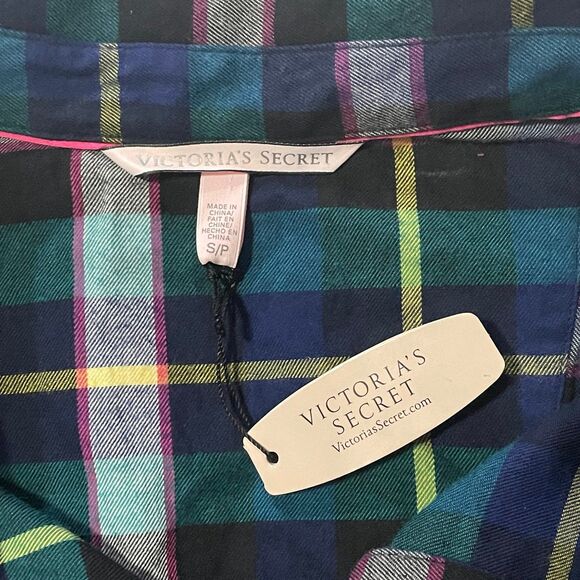 VICTORIA'S SECRET flannel button shirt long sleeve - Picture 3 of 3